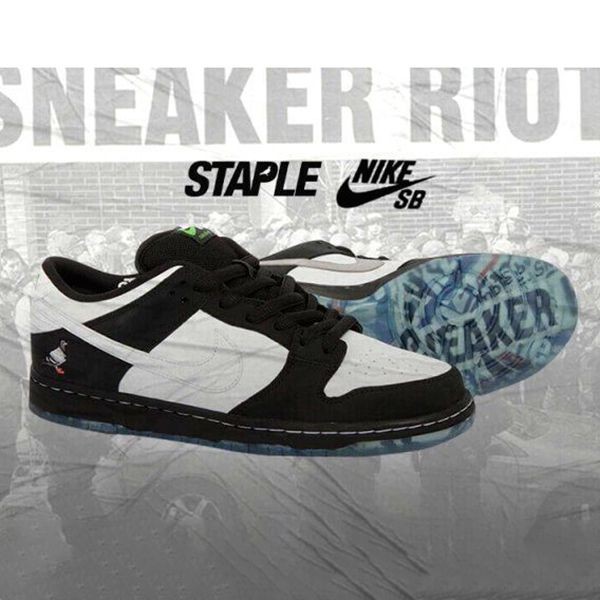 送料無料ナイキ SB Dunk Low Staple Panda Pigeon - ダンクパンダ コピーピジョンBV1310-013