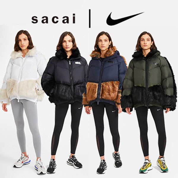 完売前に新作を先取り！追跡あり！ナイキ x sacai 偽物 レディース NRG PARKA ダウンジャケットCT3267-010​