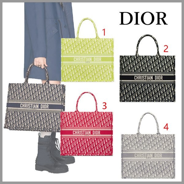 大人気 ディオール ブックトート 偽物 Dior Book Tote ブックトート 重ね刺繍 ロゴ入 20032510