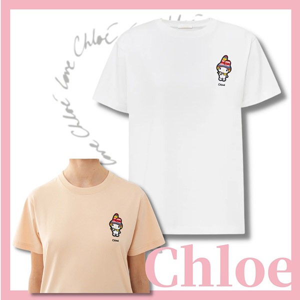 関税込み新作☆クロエ 偽物 my melody for クロエ Tシャツ CHC23SJH70700101