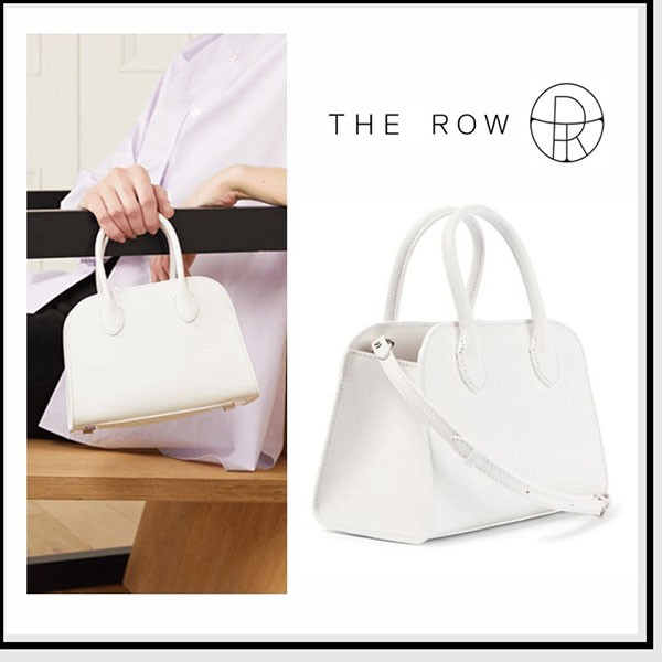 確保済み！the row 偽物 ザロウ マルゴー 可愛い定番★The Row★Margaux 7.5 バック ♪上品スノーカラー♪