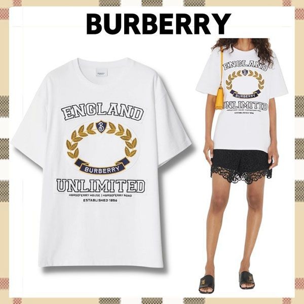 バーバリー 偽物 オーバーサイズ コットンTシャツ 80657801