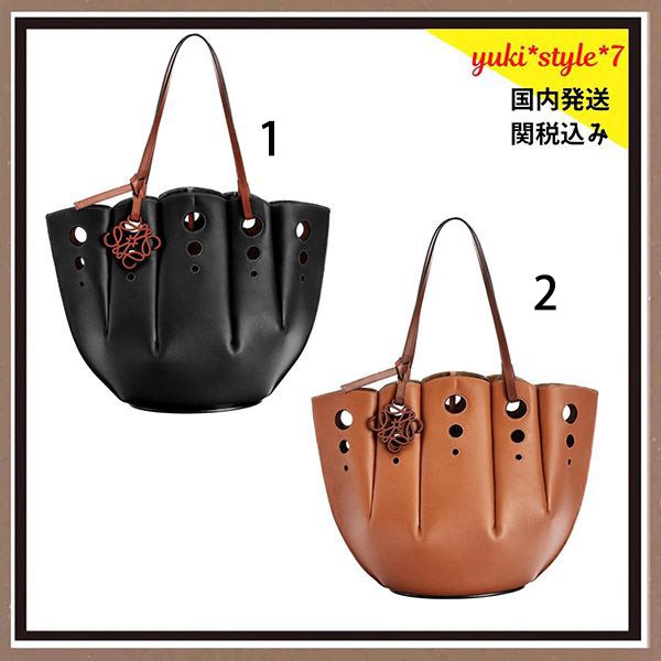 【セレブ多数愛用】ロエベ トートバッグ タン SHELL TOTE BAG シェルトート A657R52X13