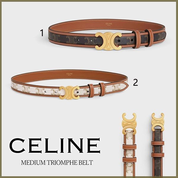 セリーヌ 偽物☆MEDIUM TRIOMPHE BELTミディアムトリオンフベルト