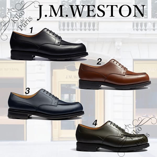 世界中で大人気J.M.WESTON コピー レザーシューズ Golf Oxford 4色 11311016412A