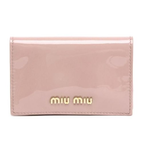 ミュウミュウ MIU MIU 名刺入れ エナメル革5M1122-3CJ-HJP