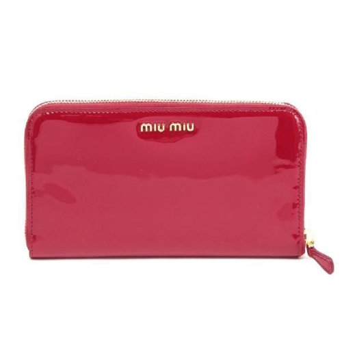 ミュウミュウ MIU MIU 長財布 エナメル革 5M0506-3CJ-011