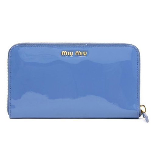 ミュウミュウ MIU MIU 長財布 エナメル革 5M0506-3CJ-013