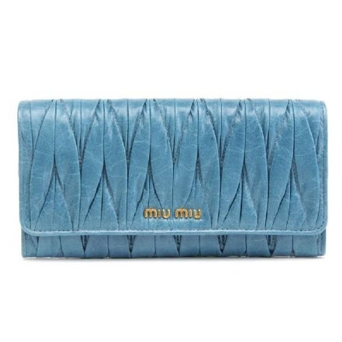 ミュウミュウ MIU MIU 長財布 子牛革 5M1109-QI9-013