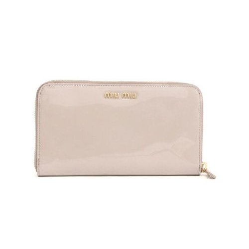 ミュウミュウ  MIU MIU 長財布 エナメル革 5M0506-3CJ-DEH