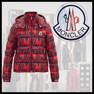 モンクレール 偽物 MONCLER Frioland ロゴ ダウンジャケット レッド100812