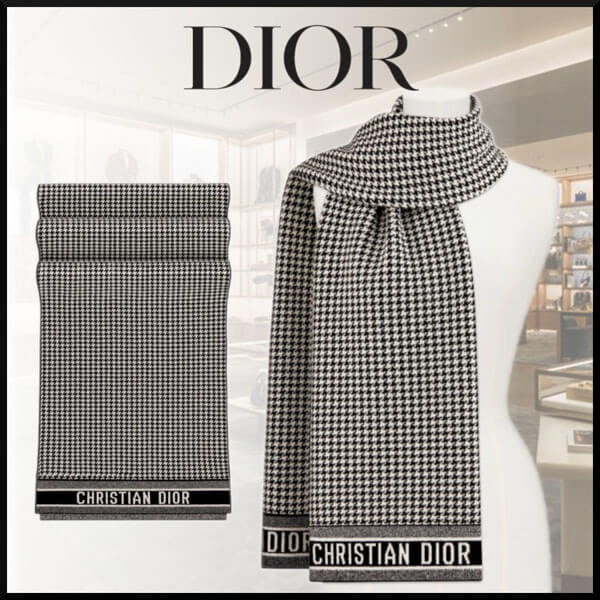 即日対応*Dior*30 MONTAIGNE カシミヤ ストール*マフラー 02MON310I001C080