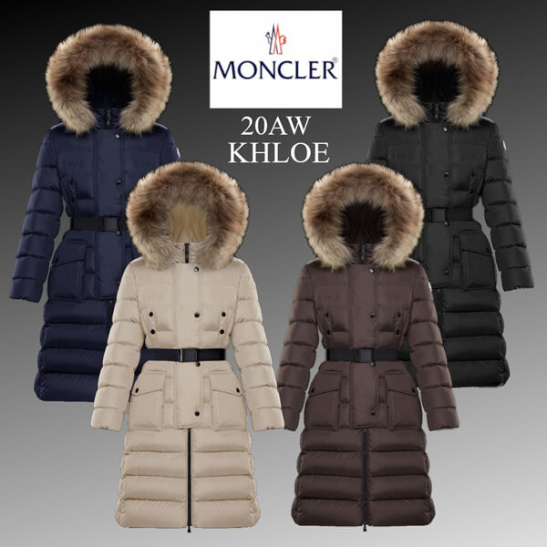 ★20AW★MONCLER★KHLOE ダウンジャケット  取り外し可能なファー付0931C5120268065250