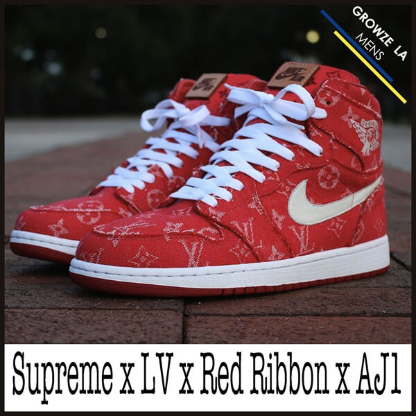 ルイヴィトン ナイキ シュプリーム スニーカー コピーRed Ribbon Recon x Supreme x LV x Air Jordan 1201017a04