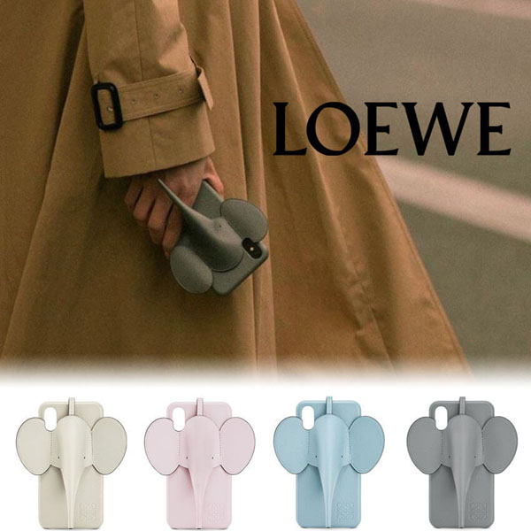 【20AW】LOEWE iPhoneロエベ ケース 偽物 iPhoneスマホケース エレファント 象 グリーン2020101407