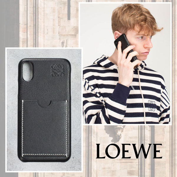 ユニセックス【LOEWE ロエベ ケース コピー】レザー iPhoneケース2020101410