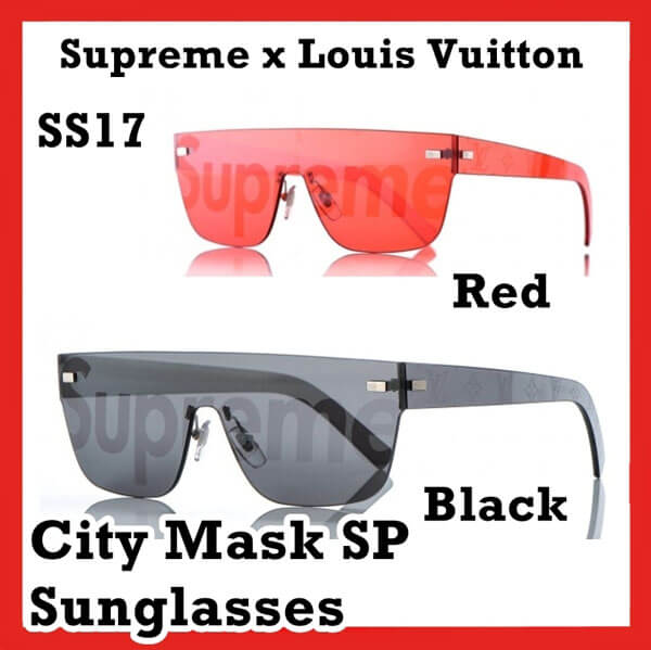 ルイヴィトン シュプリーム 偽物 サングラス Supreme x ルイヴィトン City Mask SP Sunglasses SS 17 2017201116CC7