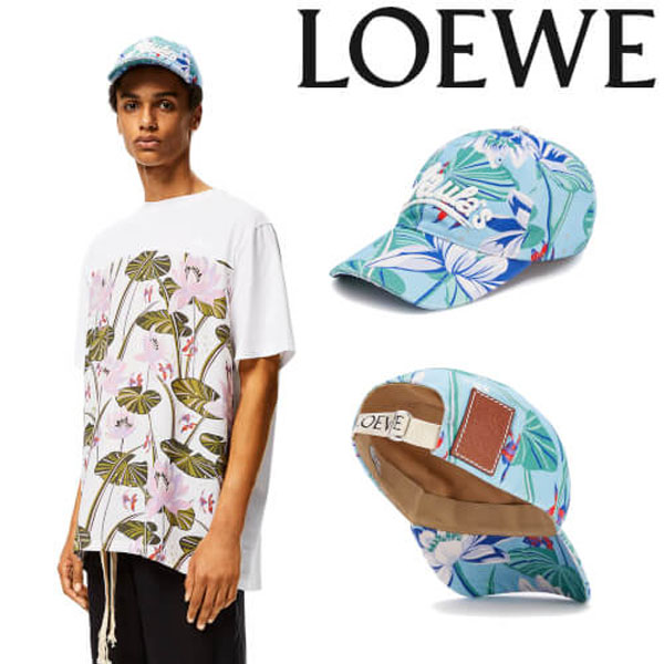 LOEWE ロエベ キャップ コピー コラボ！LOEWE×Paulas Ibiza プリントキャップ ユニセックス 112.10.043