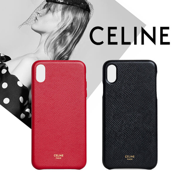 【CELINE】偽物IPHONE XS MAX CASE / GRAINED LAMBSKINSa3025