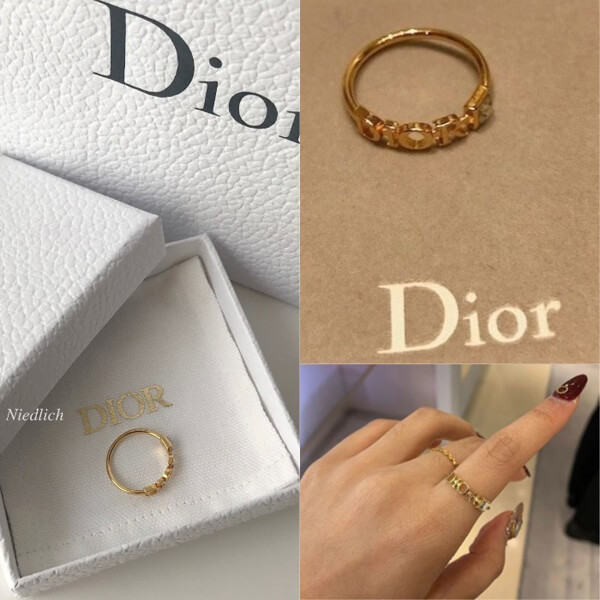 Dior リング 偽物 Dio(r)evolution ギフトにも DIORロゴ Gold201120G18