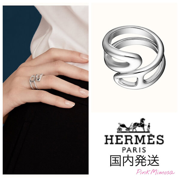 シェーヌダンクル 偽物 HERMES リング Ever Chaine dAncre シェーヌダンクル201120G190