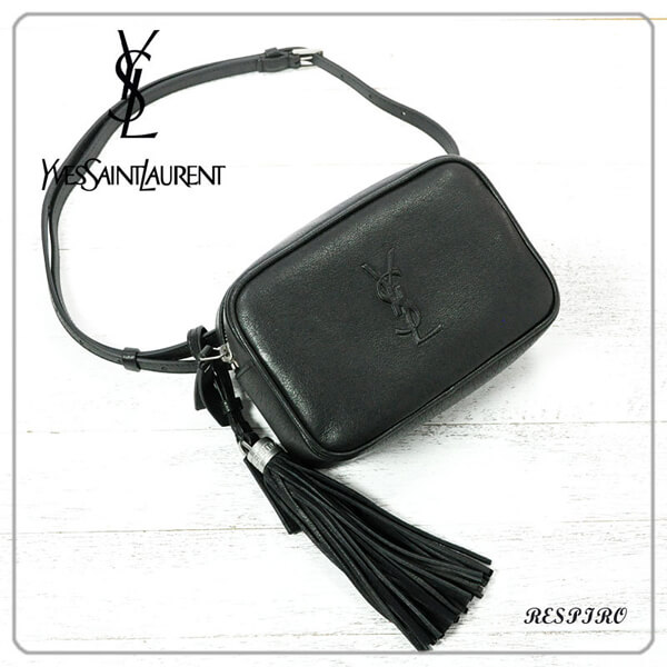 Saint Laurent セール! ミニベルトレザーバッグ 3Way タッセル付201116B148091094