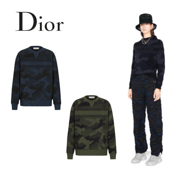 【完売前に★すぐ届く】DIOR*新作*カムフラージュ コットン スウェットシャツX58201