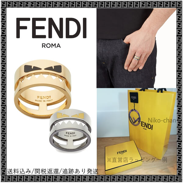 FENDI コピーバッグ バグズ BAG BUGS ダブルバンドリング ロゴ刻印20112012345