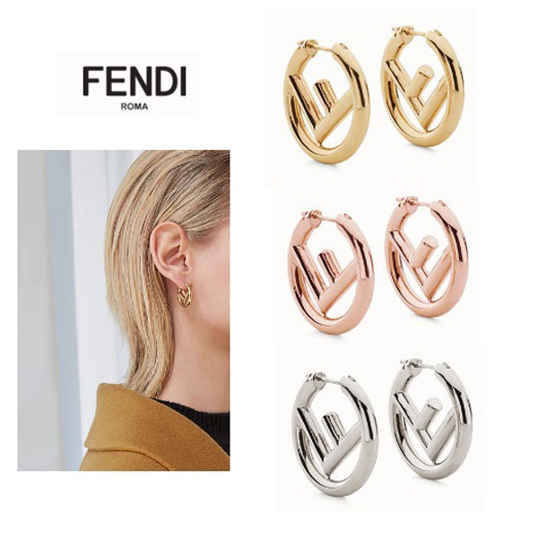 FENDI★新作★「F is Fendi」コピーロゴフープピアスW3736