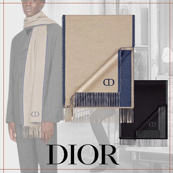 【Dior】21SS新作 CD ICON スーパーコピーリバーシブルスカーフ シルクWJ29