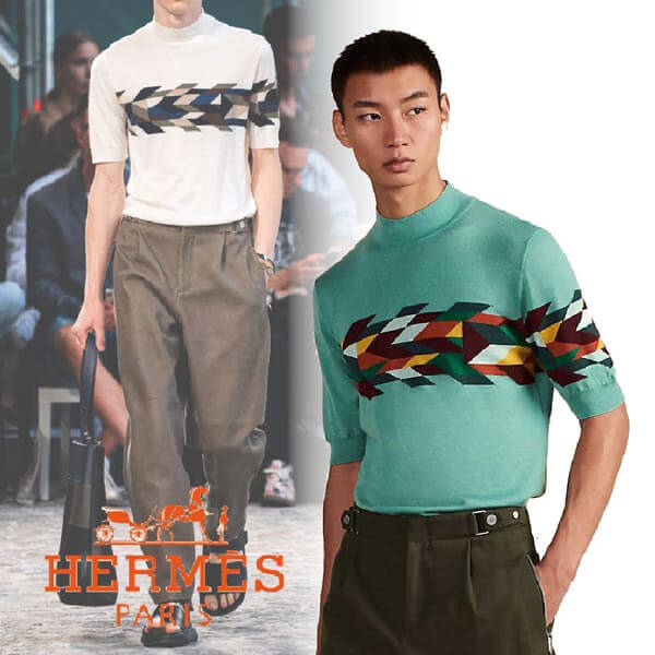 【HERMES】コピー ハイネックTシャツ インディアンサマー クオリティ15ZH3