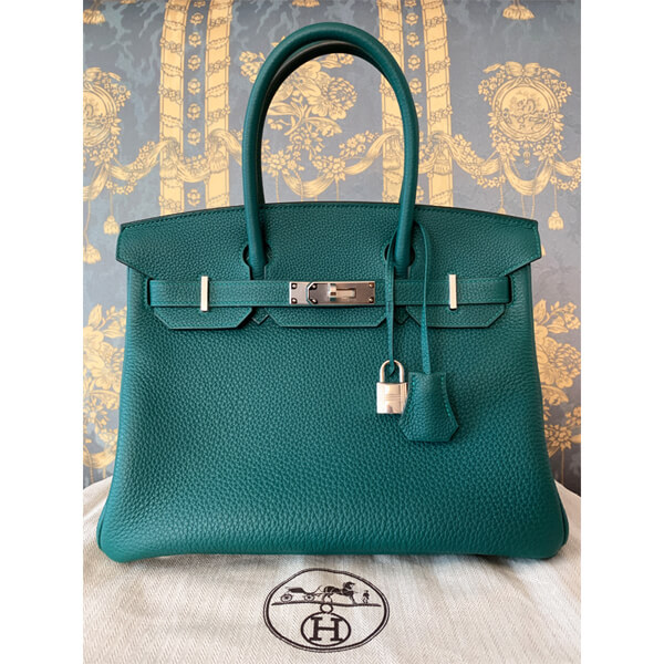 HERMES 超入手困難 Birkin バーキン30コピー Togo 上品 マラカイトPK04