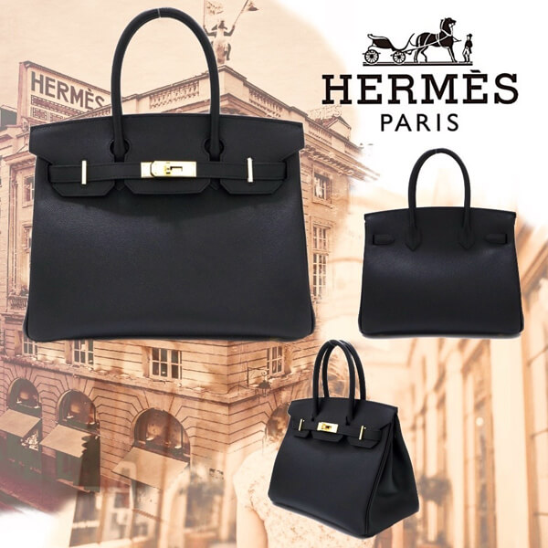 ★HERMES★ バーキン30 コピーブラック 金具ゴールドPK20