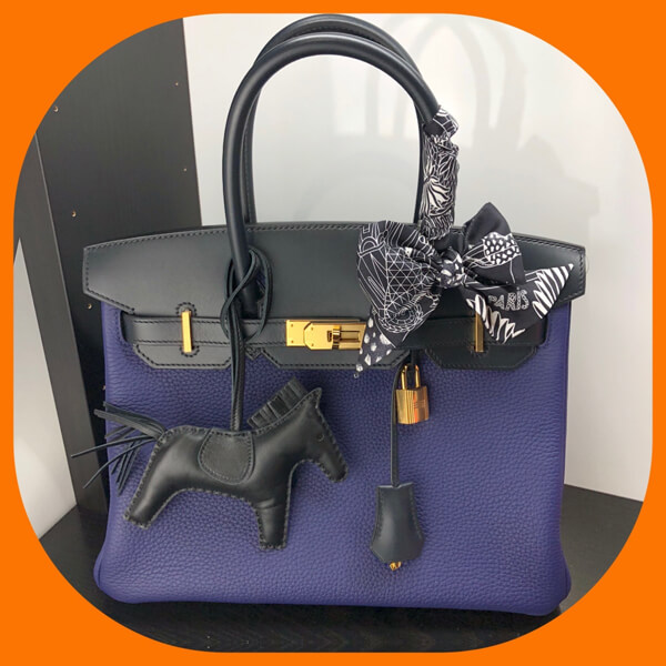 プレゼントに最適☆ HERMES バーキンタッチ 30偽物 ゴールド金具PK29