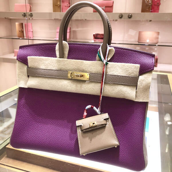 2020 Special Order エルメス バーキン25偽物【SAC Birkin 25AnemonexGris Asp】PK60