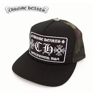 日本未入荷 CHROME HEARTS クロムハーツ 迷彩 キャップ コーデ コピー 黒×カモフラージュCHD5