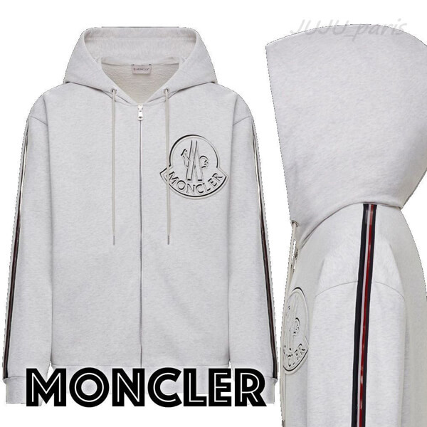 Moncler コピー★2021SS★ロゴ刺繍入パーカー★関税送料込 21022504