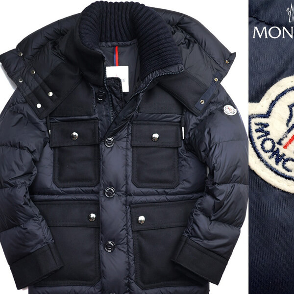 MONCLER モンクレール 偽物 ウール切替ダウンジャケットRILLIEUX 21022505