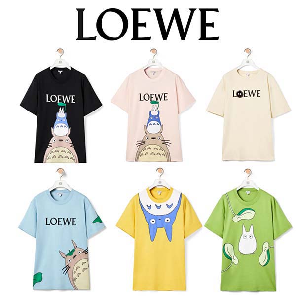 LOEWE×となりのトトロ コピー コラボ コットンTシャツ 21022511