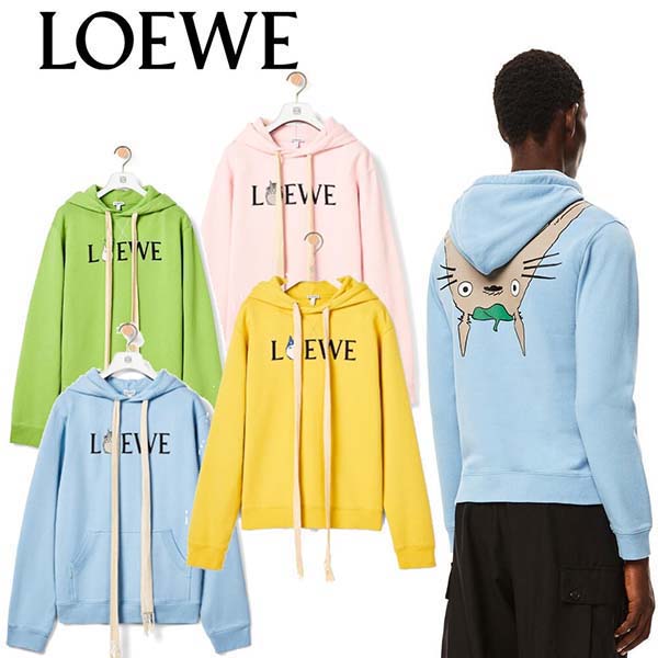 LOEWE 偽物＊ロエベ×となりのトトロ＊コットンフーディ カラバリ 21022515