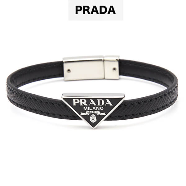 PRADA コピー★ロゴ SAFFIANO LEATHER ブレスレット_2IB289 053 F0002