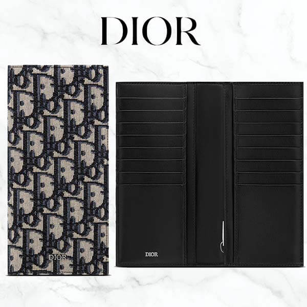 【DIOR】スーパーコピー ディオール オブリーク ジャカード 長財布 2OBBC002YSE H05E