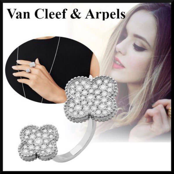 【Van Cleef&Arpels】コピー マジック アルハンブラ フラワー リング 21022605