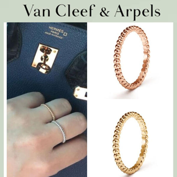 オススメ！Van Cleef & Arpels コピー★ペルレ ゴールドパール リング スモールモデル 21022607