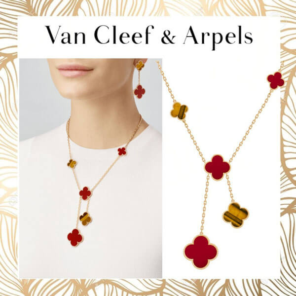 洗練【Van Cleef & Arpels】偽物 マジックアルハンブラ☆ネックレス VCARN5JP00