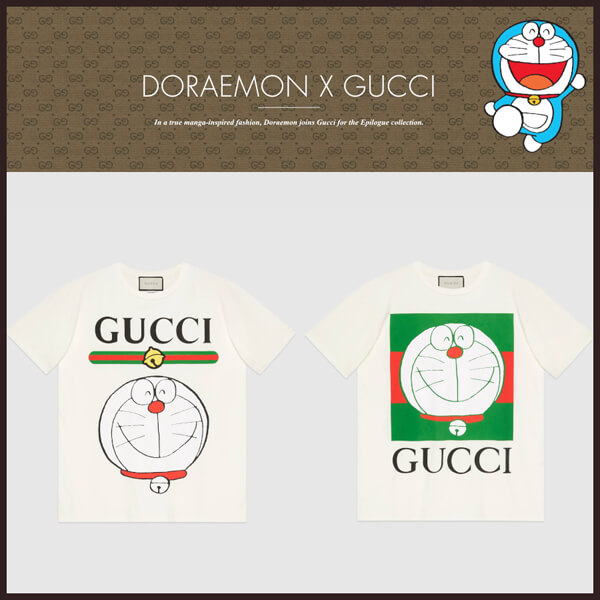 【注目コラボ】オーバーサイズ Tシャツ【DORAEMON x グッチ】スーパーコピー 21022614