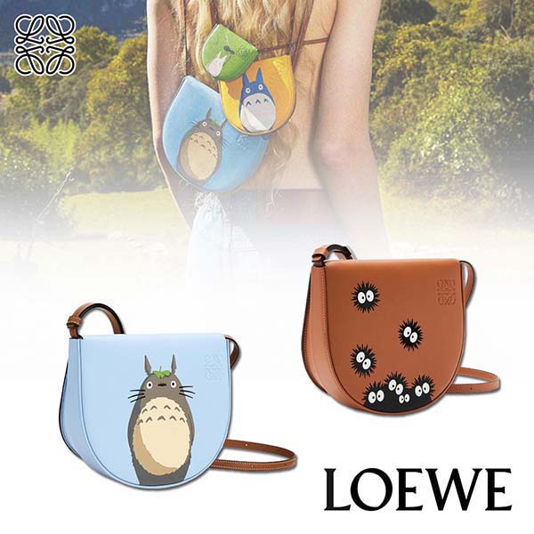 人気★LOEWE★コピー トトロ＆ダストバニー ヒールバッグ ソフトカーフ A661V01X05