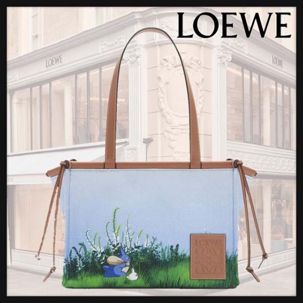 《LOEWE》偽物 クッショントートバッグ となりのトトロ コラボ 21022713