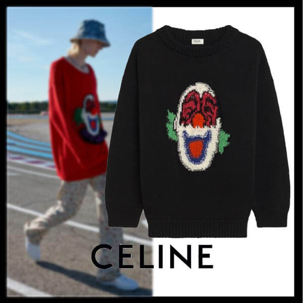 CELINE★コピー ボクシー クルーネック セーター ウール2A43L717M.38NO