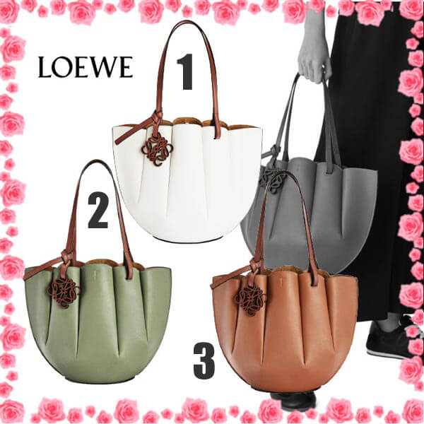 LOEWE コピー スモール シェル カーフスキン トートバッグ 3カラー A657T33X02